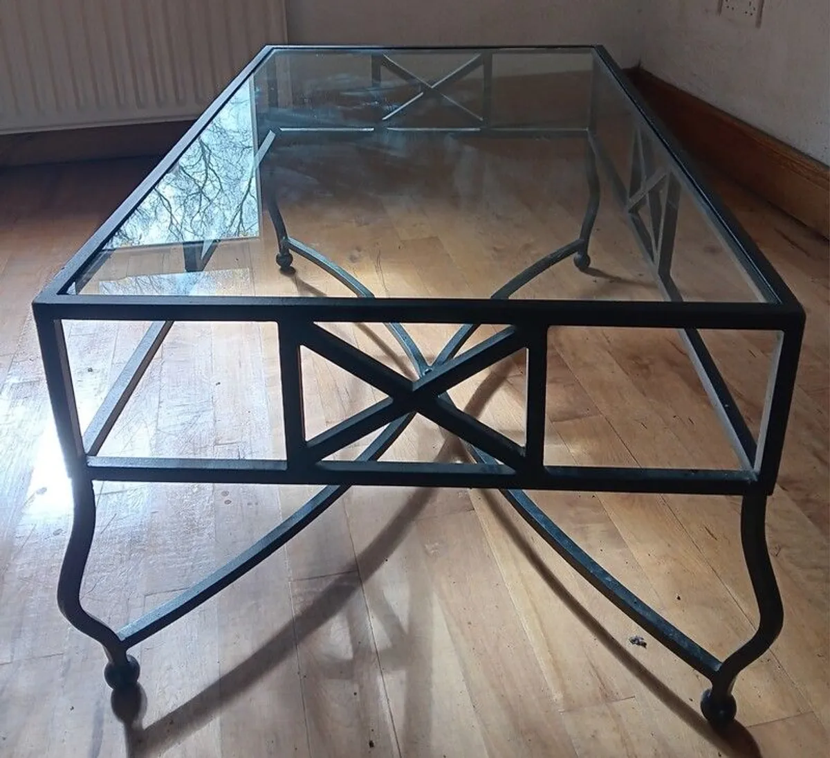 Glass / Metal Coffee Table - Image 2