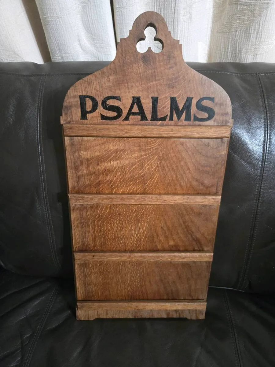 A 20th century wooden psalm board - Image 2