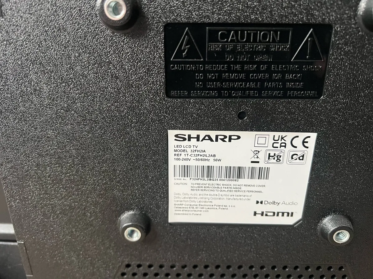 Sharp 32” LED TV – As New – Perfect Condition - Image 4