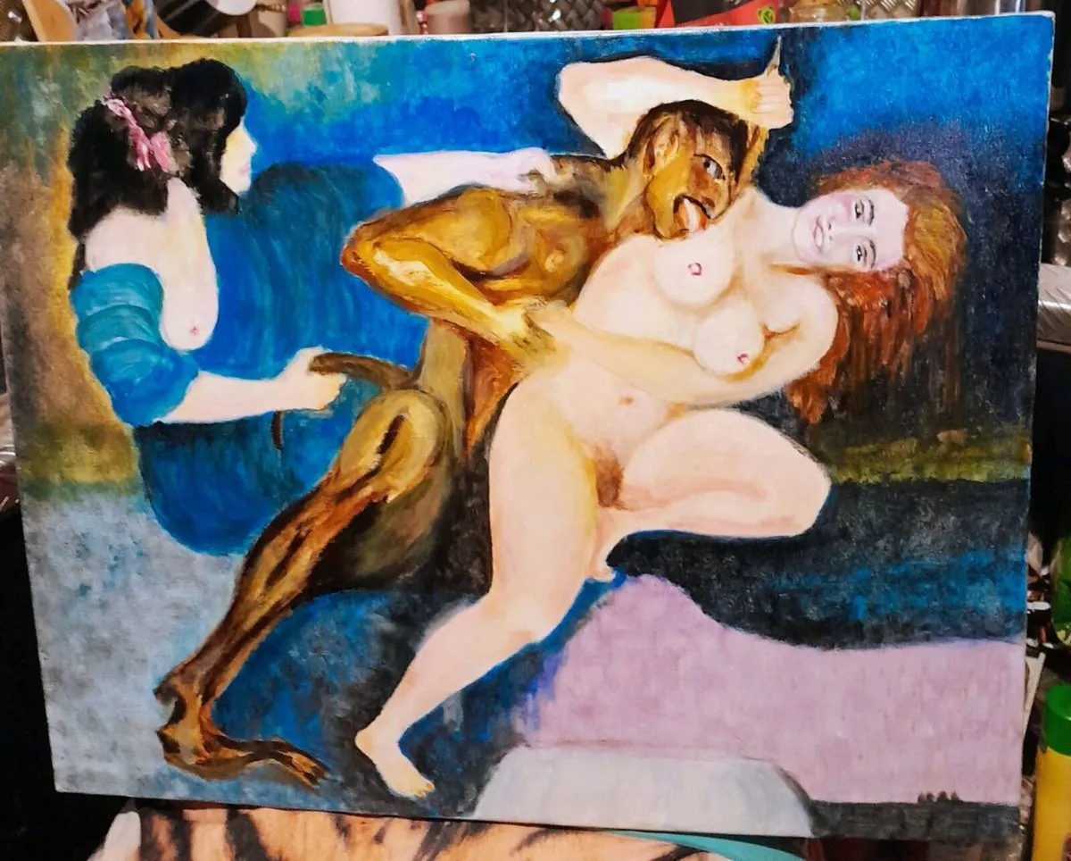 SCHERZO 1909 repro painting on canvas - Image 1