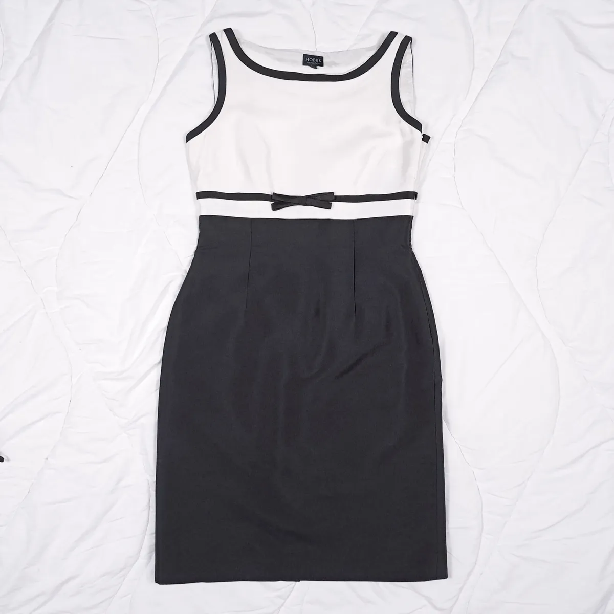 Hobbs Black White Jacket Dress Suit 2 Piece 10UK - Image 2