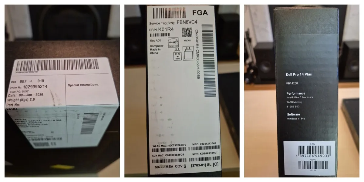 Dell Pro 14 Plus, 2in1 laptop, PB14250, NEW - Image 2