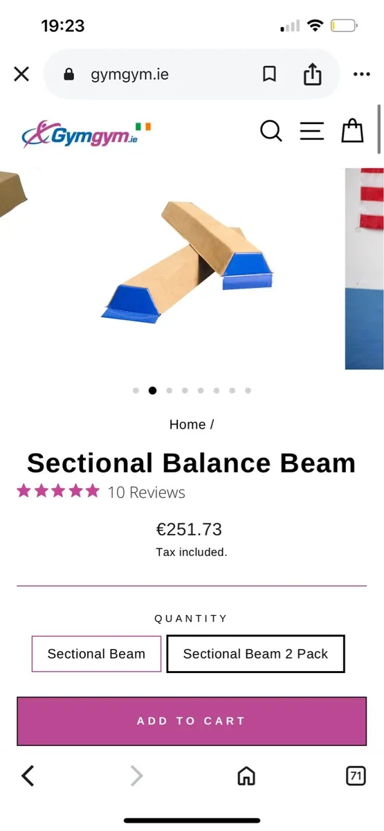 Balance beam sectional - Image 1