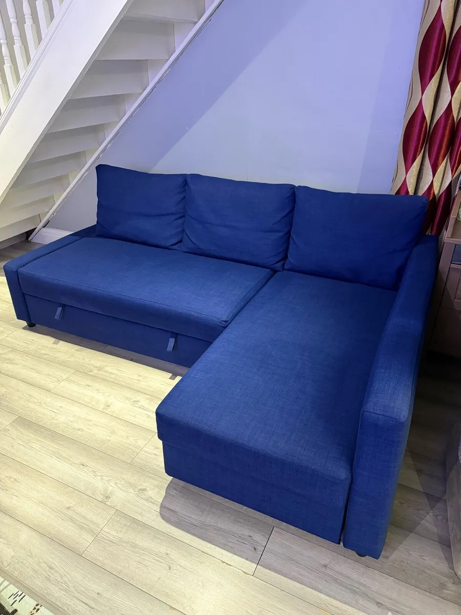 Corner sofa bed with storage - Image 1