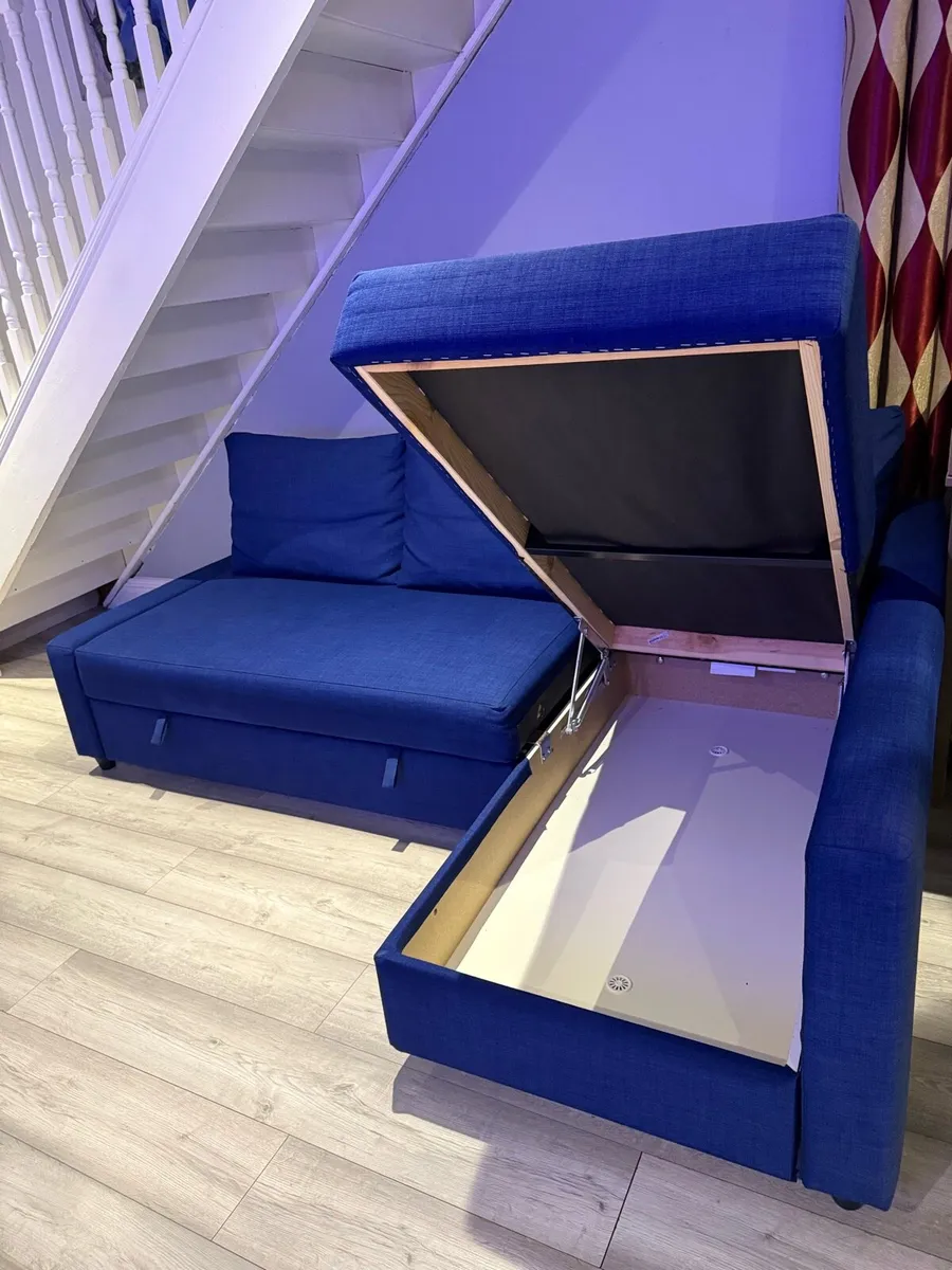 Corner sofa bed with storage - Image 2