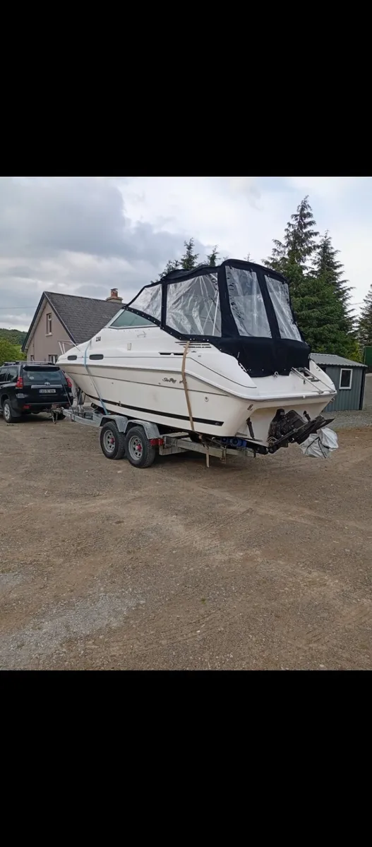 Searay 23 foot cruiser and trailer - Image 4