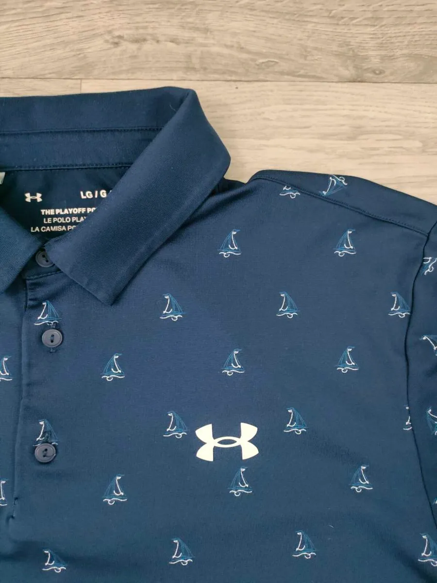 Under Armour The Playoff Polo Golf Shirt Mens L - Image 3