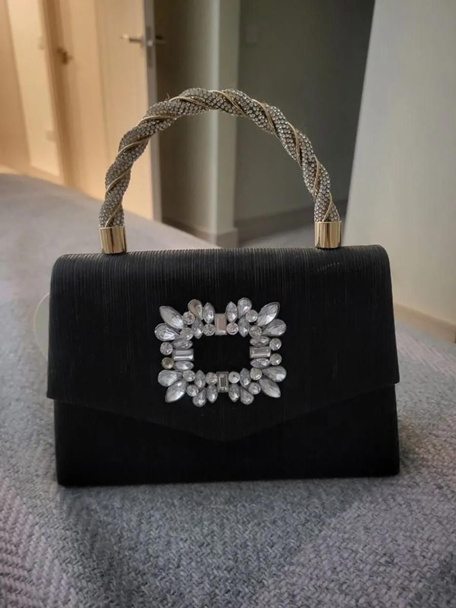 Black tie Evening Bag - Bessie London - Image 3