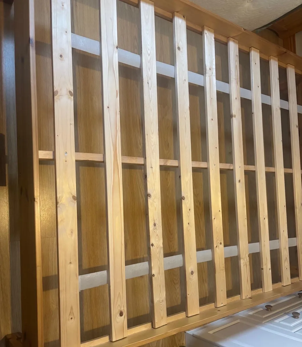 Solid pine double bed - Image 4