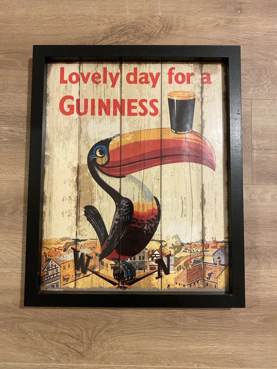 Guinness framed wall art x2 - Image 1