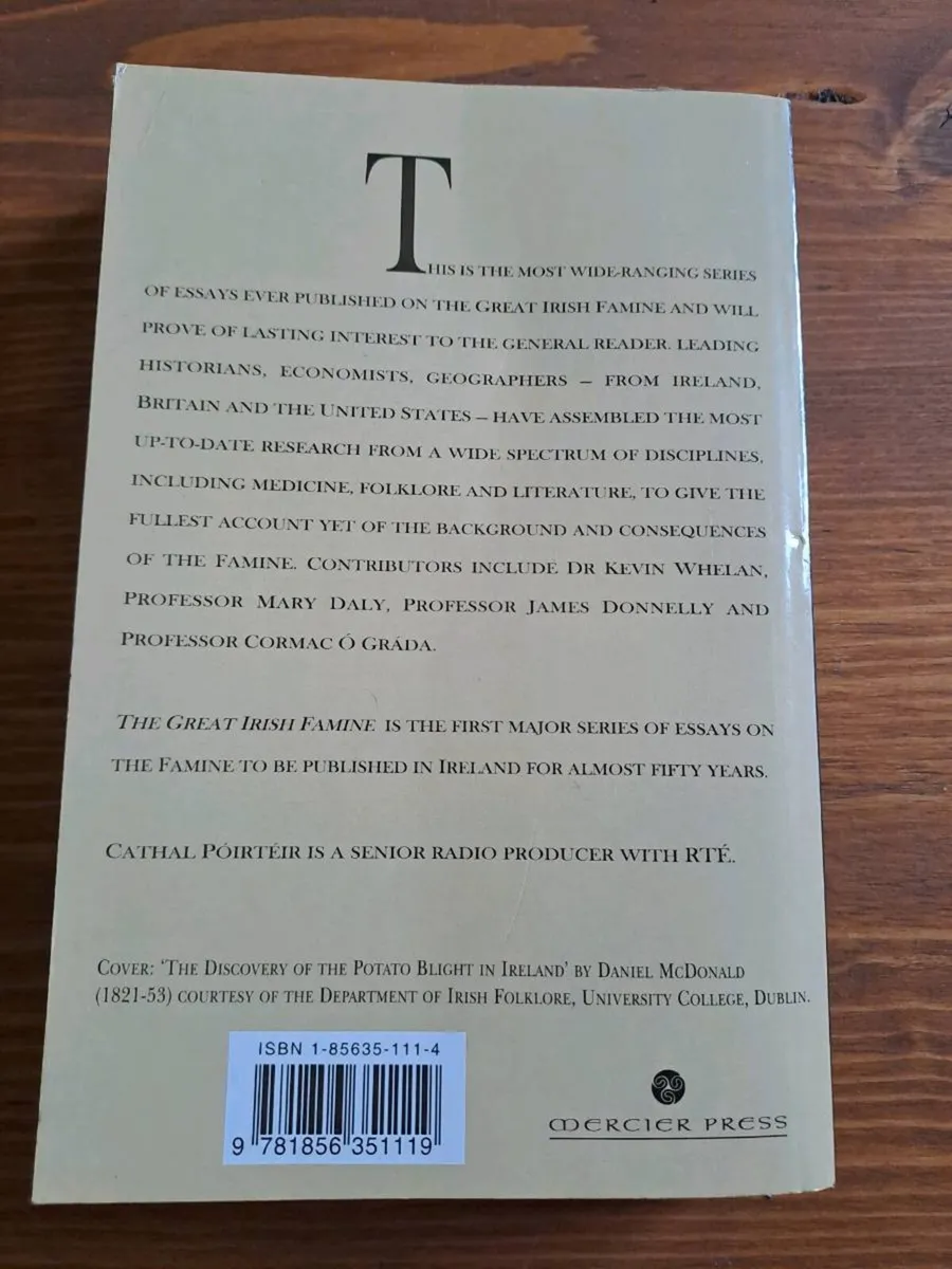 The Great Irish Famine Cathal Poirteir - Image 2