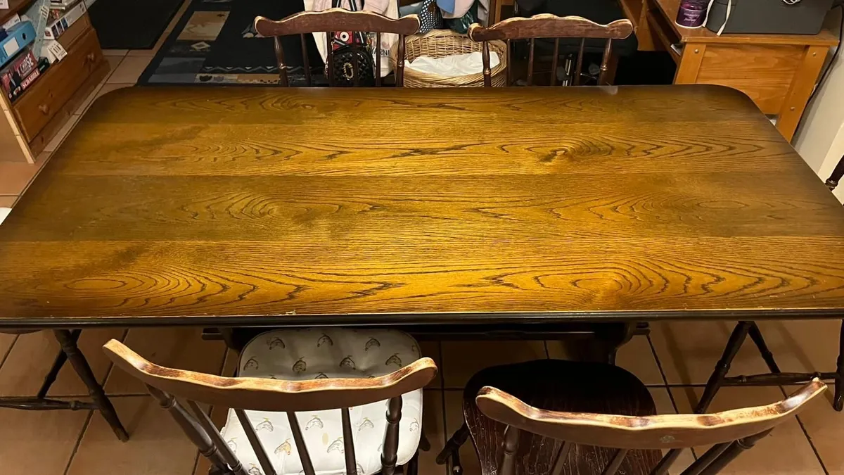 Free to collect Kitchen table + 5 chairs - Image 3