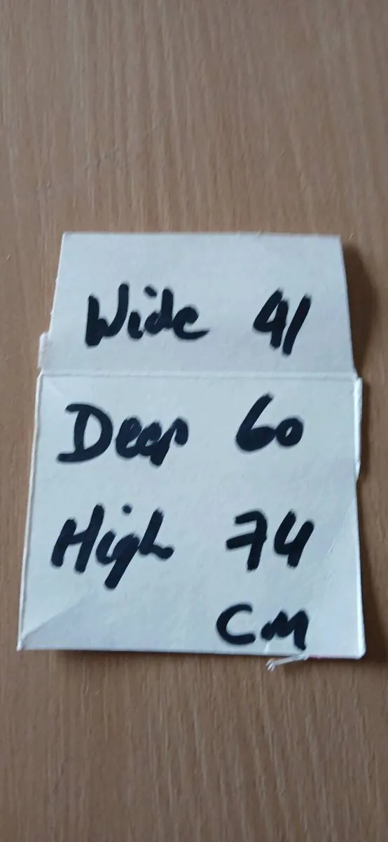 Matching beech desk and locker. - Image 3