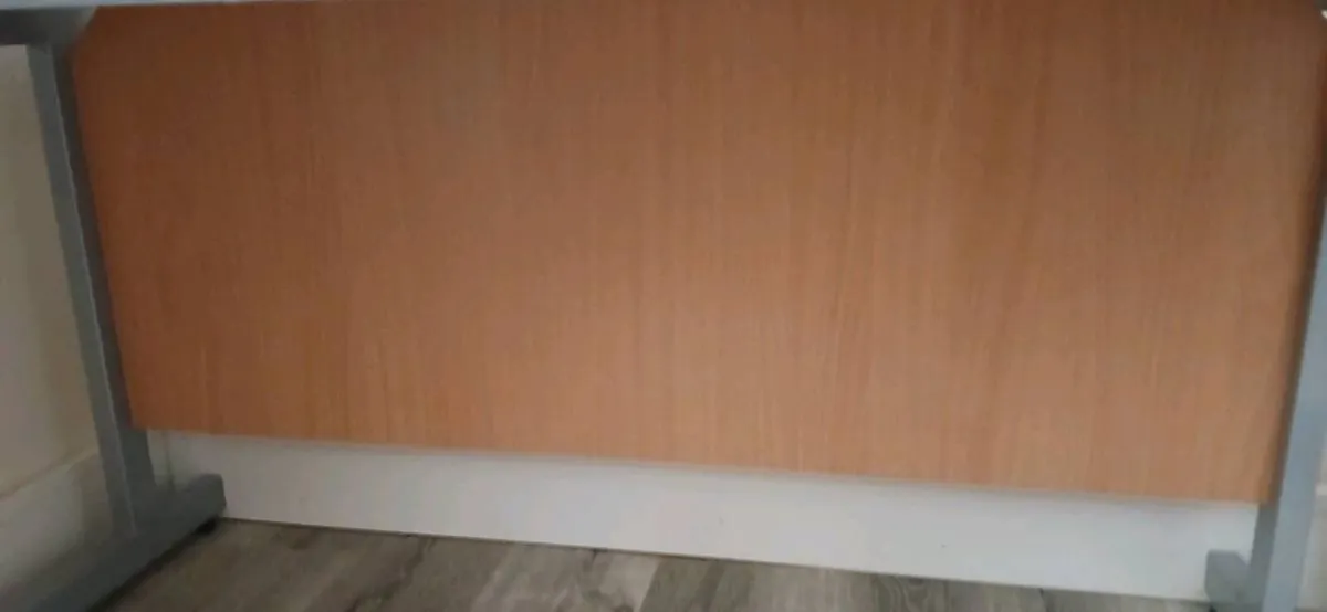 Beech office desk & chair. - Image 3