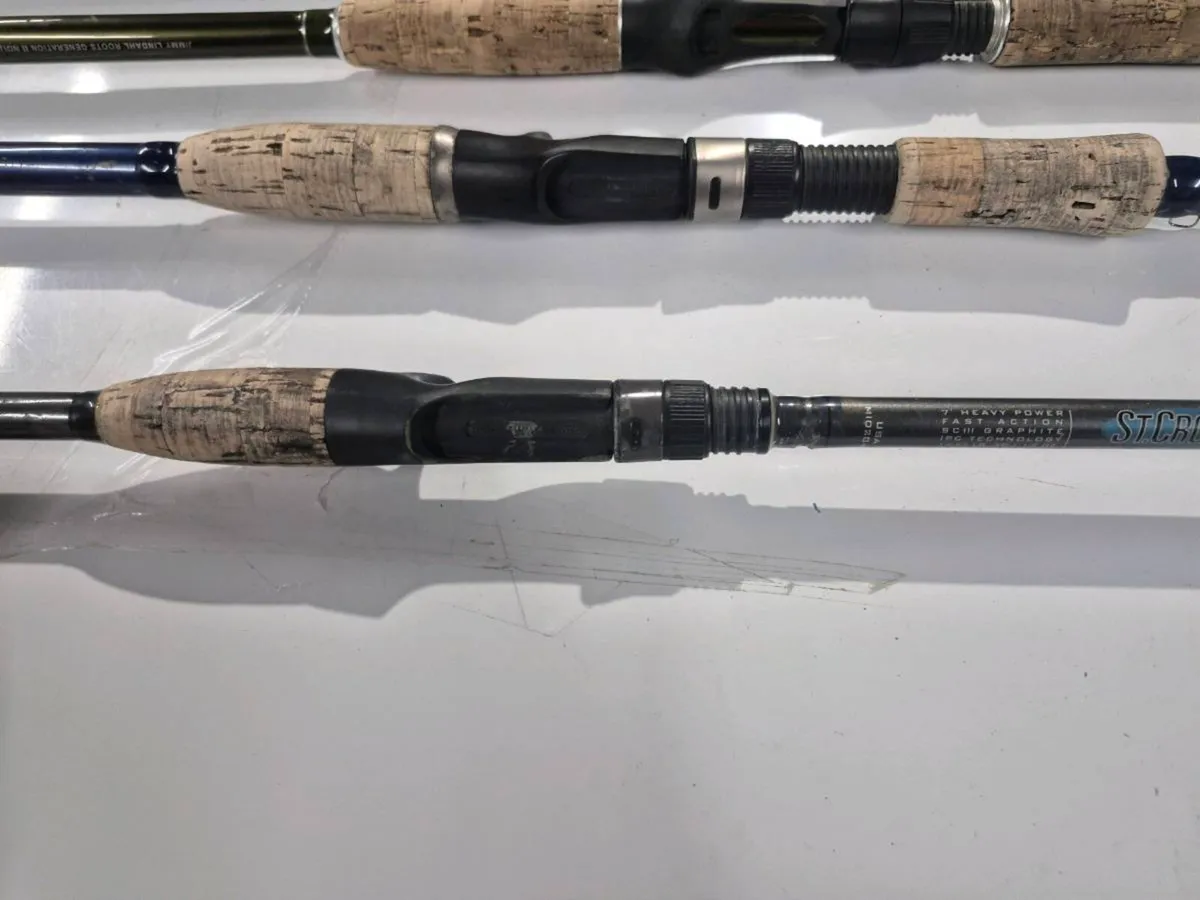 St Croix, BFT Roots, and Gator Used Pike Lure Rods - Image 4