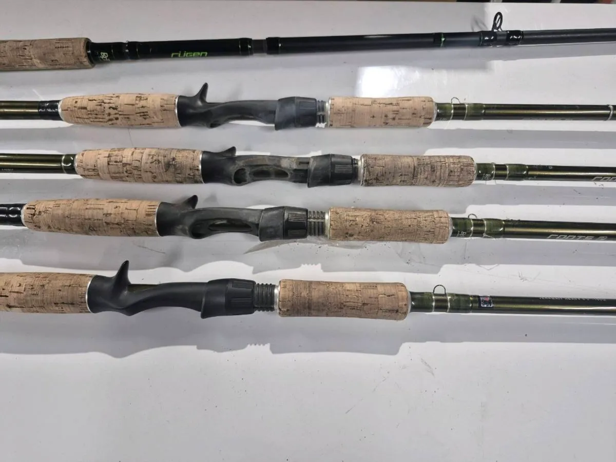 St Croix, BFT Roots, and Gator Used Pike Lure Rods - Image 1