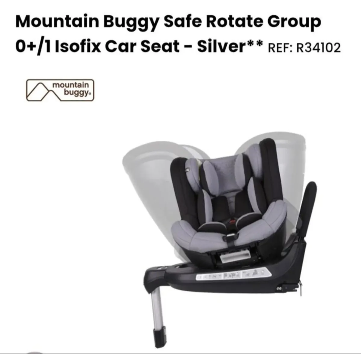 Mountain Buggy Safe Rotate Car Seat - Image 4
