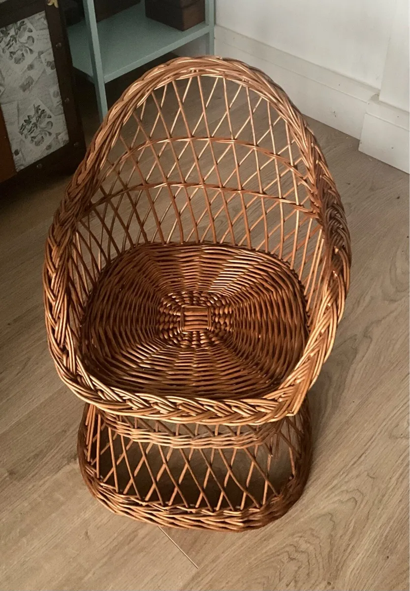 Childs Wicker Armchair - Image 1