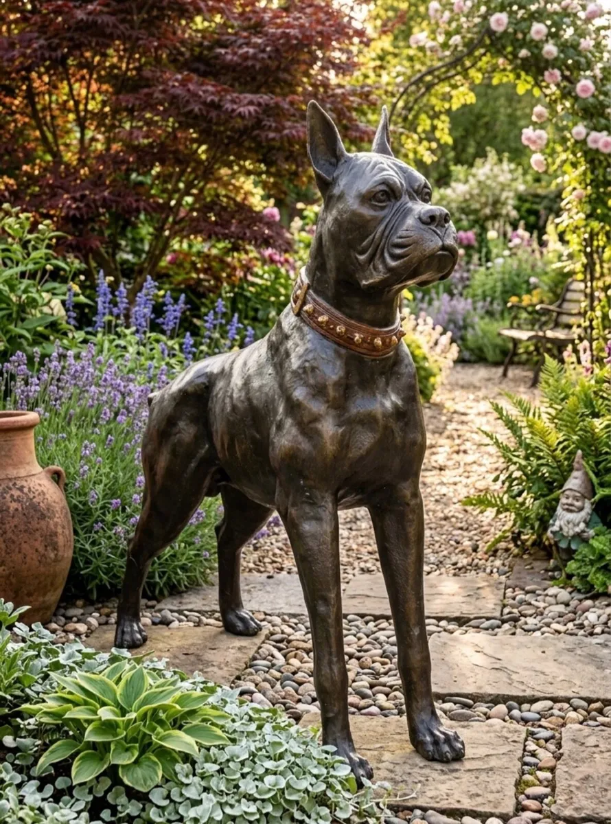 Bronze dog statue life size - Image 3