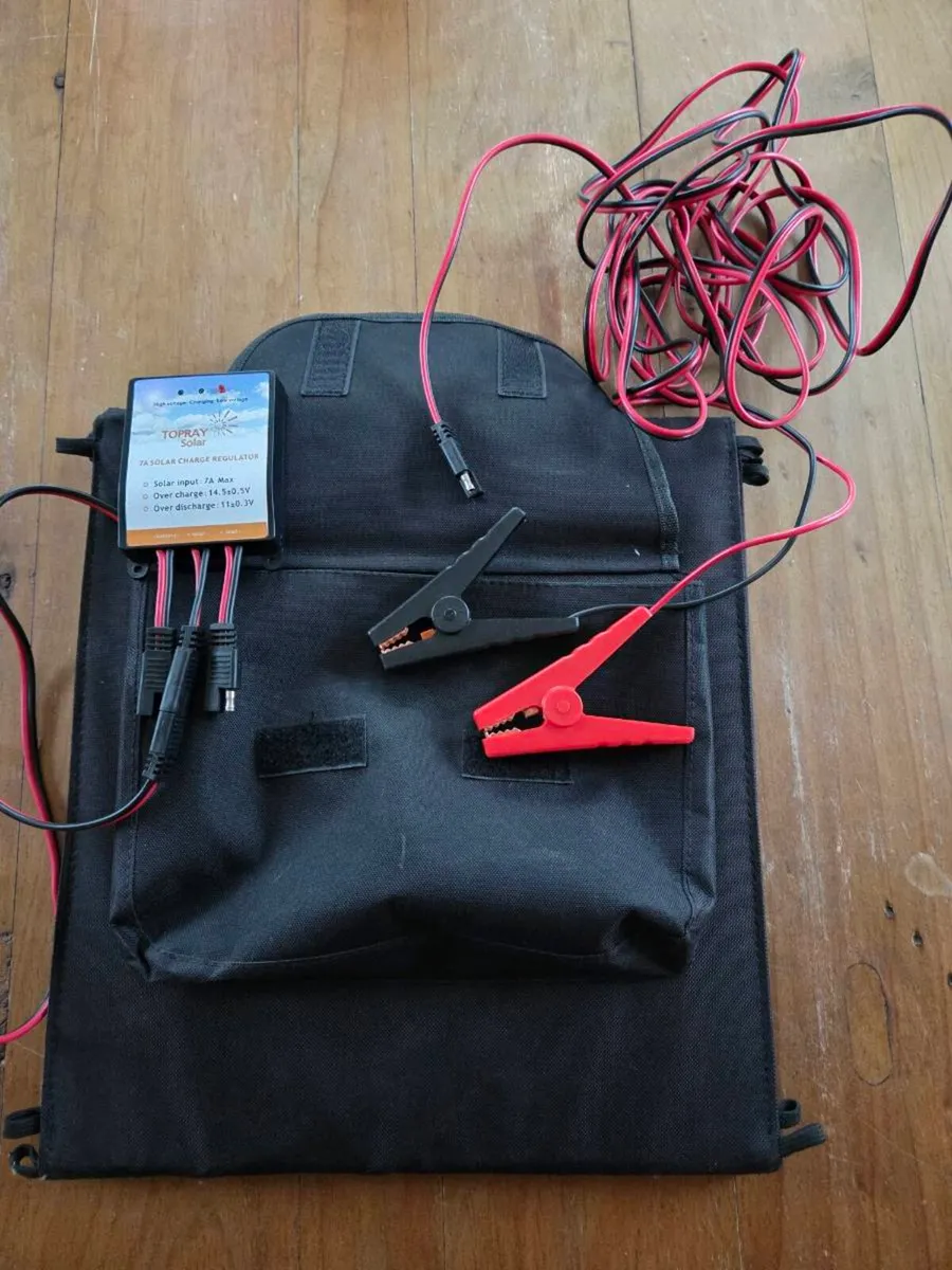 Portable Solar panel with Charge Controller - Image 1