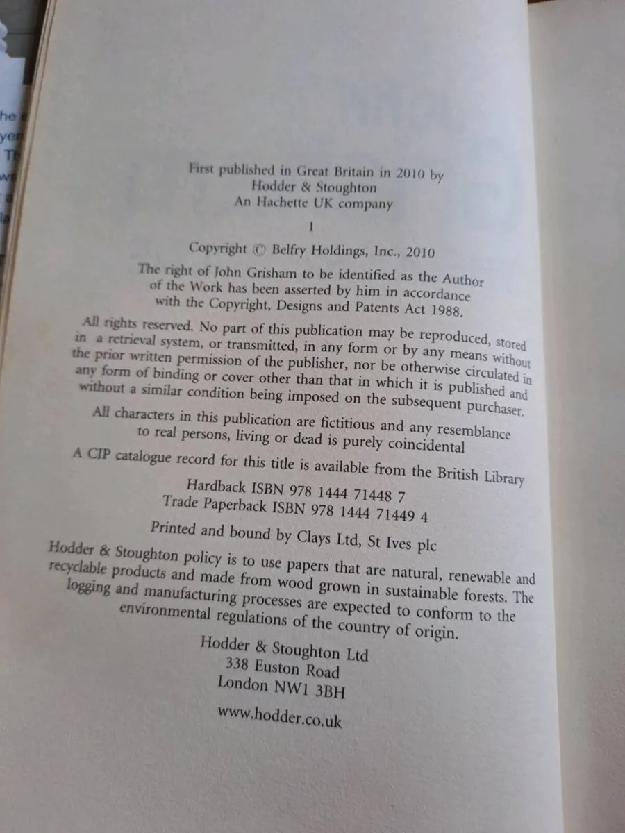 1st ed Theodore Boone – John Grisham - Image 4