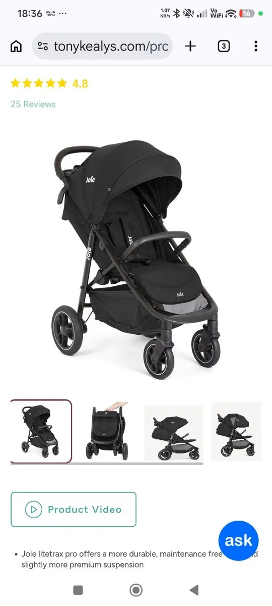 Joie litetrax stroller Pro - Image 1