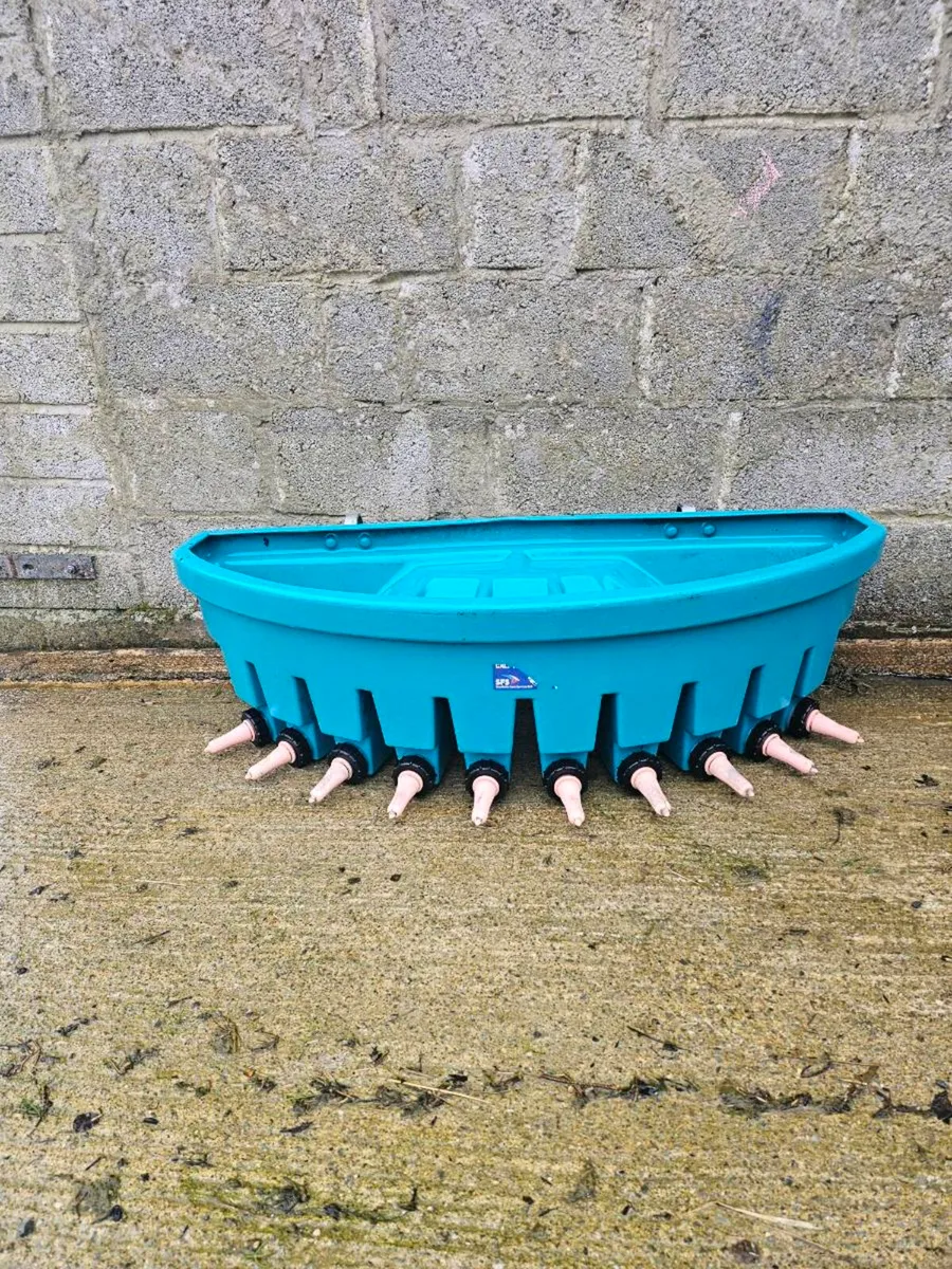 Compartment Calf Feeder With Peach Teats - Image 1