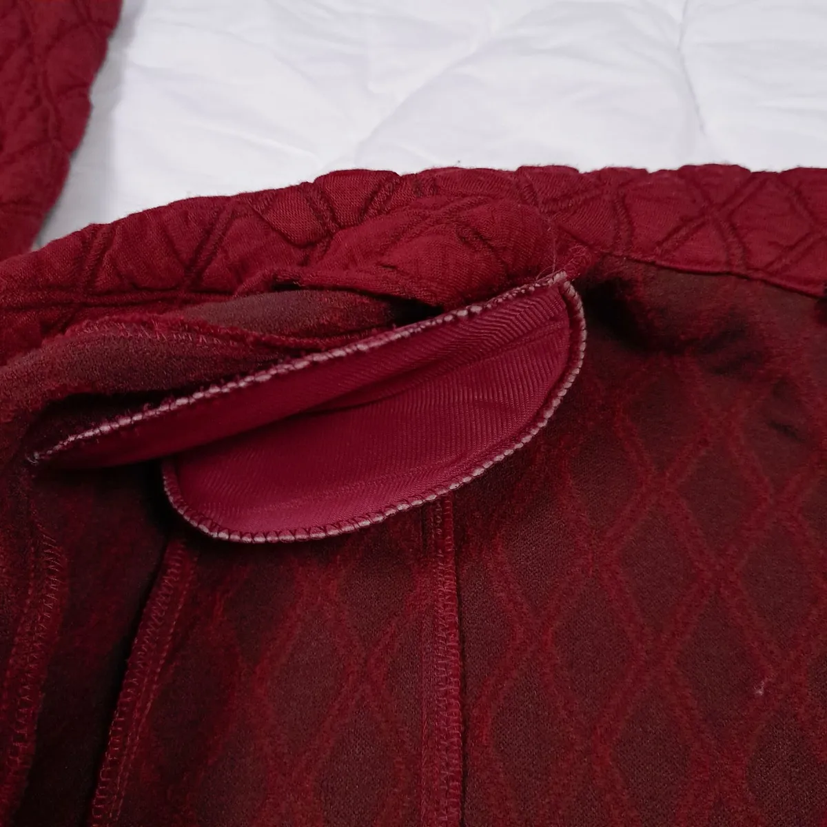 Frank Walder Red Quilted Blazer Jacket 14UK/42EU - Image 3