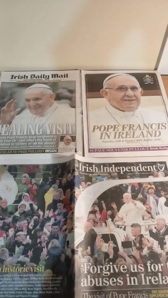 Pope Francis Visit to Ireland Newspapers