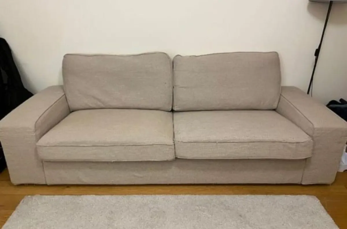 IKEA KIVIK 3-Seat Sofa (Tresund Light Beige) - Image 1