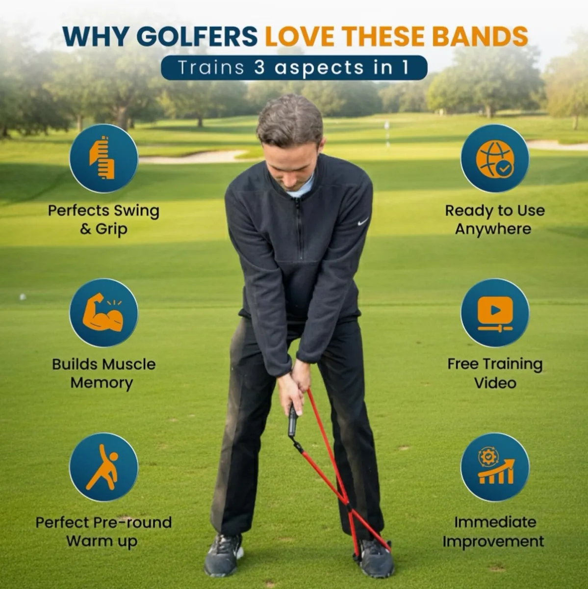 Happy Golfer Swing & Grip Training Aid - Image 3