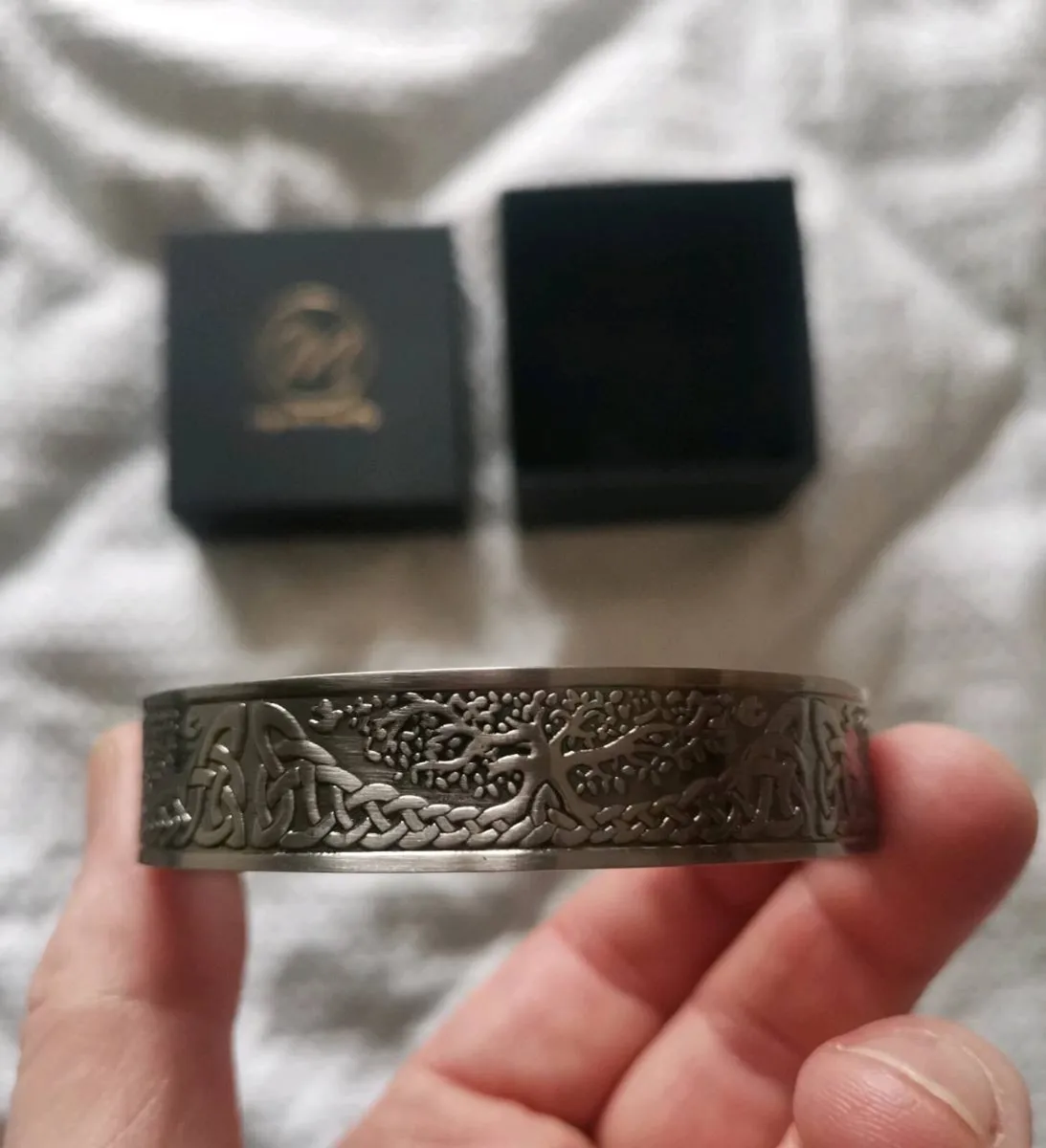 Men's Silver Magnetic Bracelet - Image 4