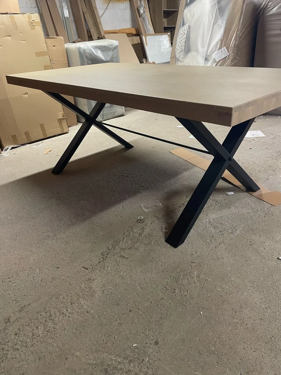 Never used  2.2m  solid oak table - Image 2