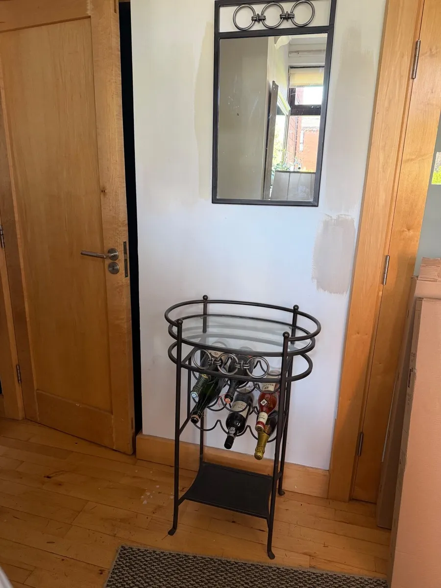 Side Table and Mirror - Image 3