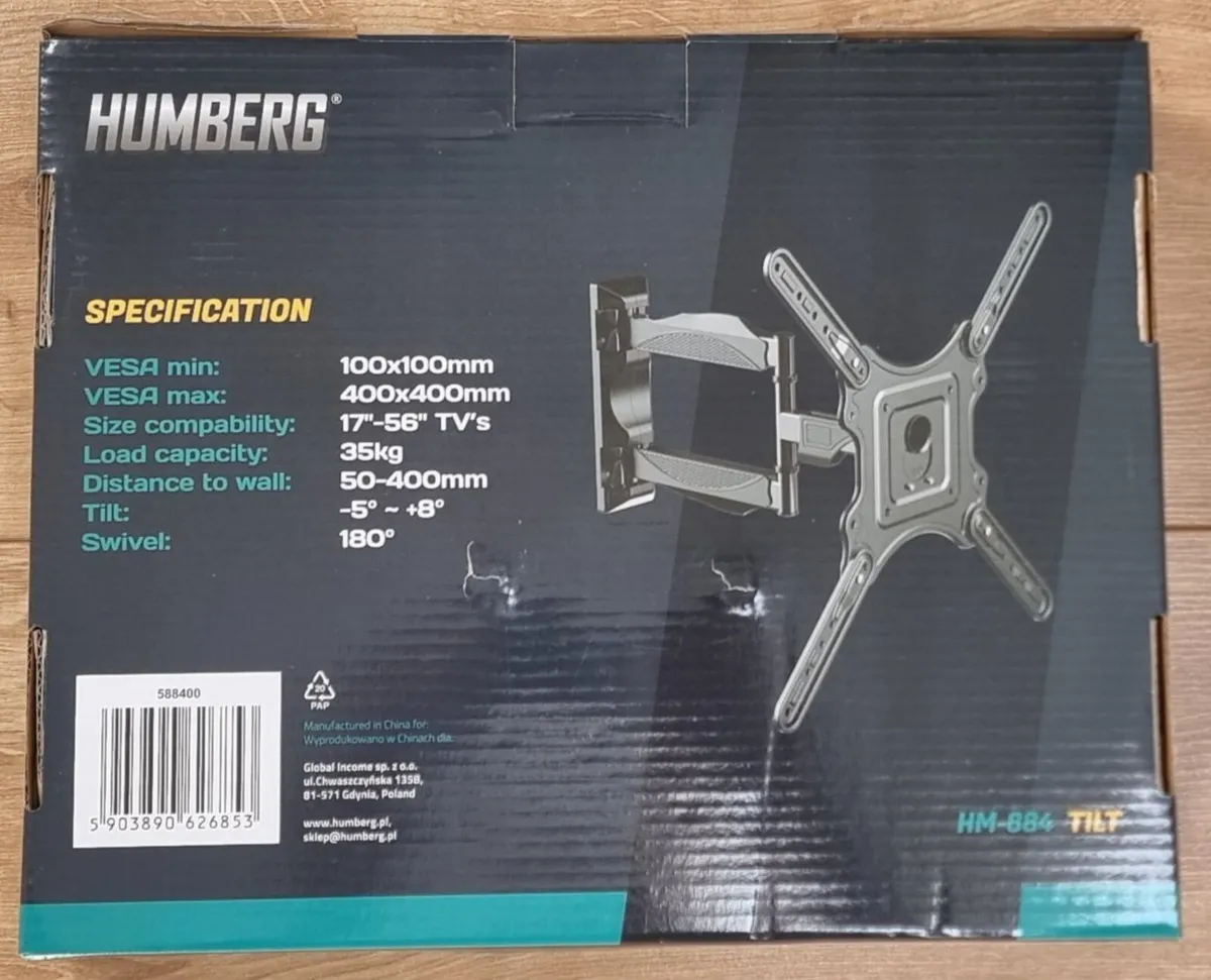 TV Wall Mount Bracket Arm Tilt Swivel 17-56" - Image 1