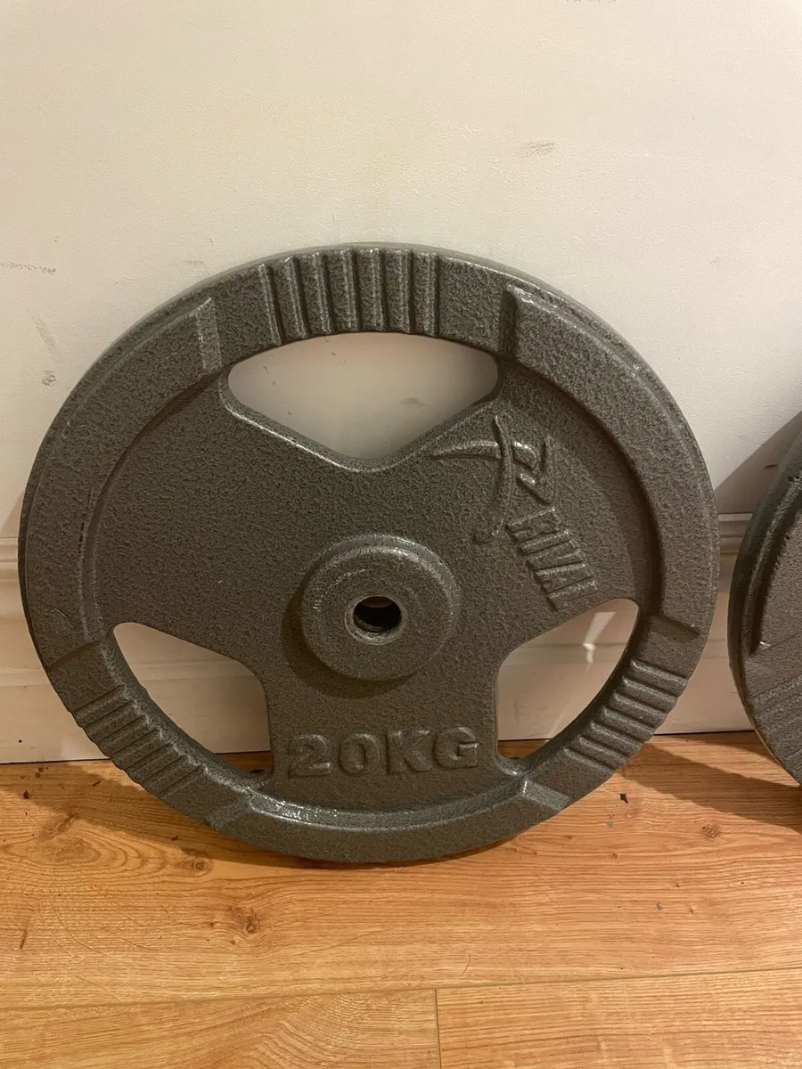 2x20kg plates standard size (price is negotiable) - Image 2