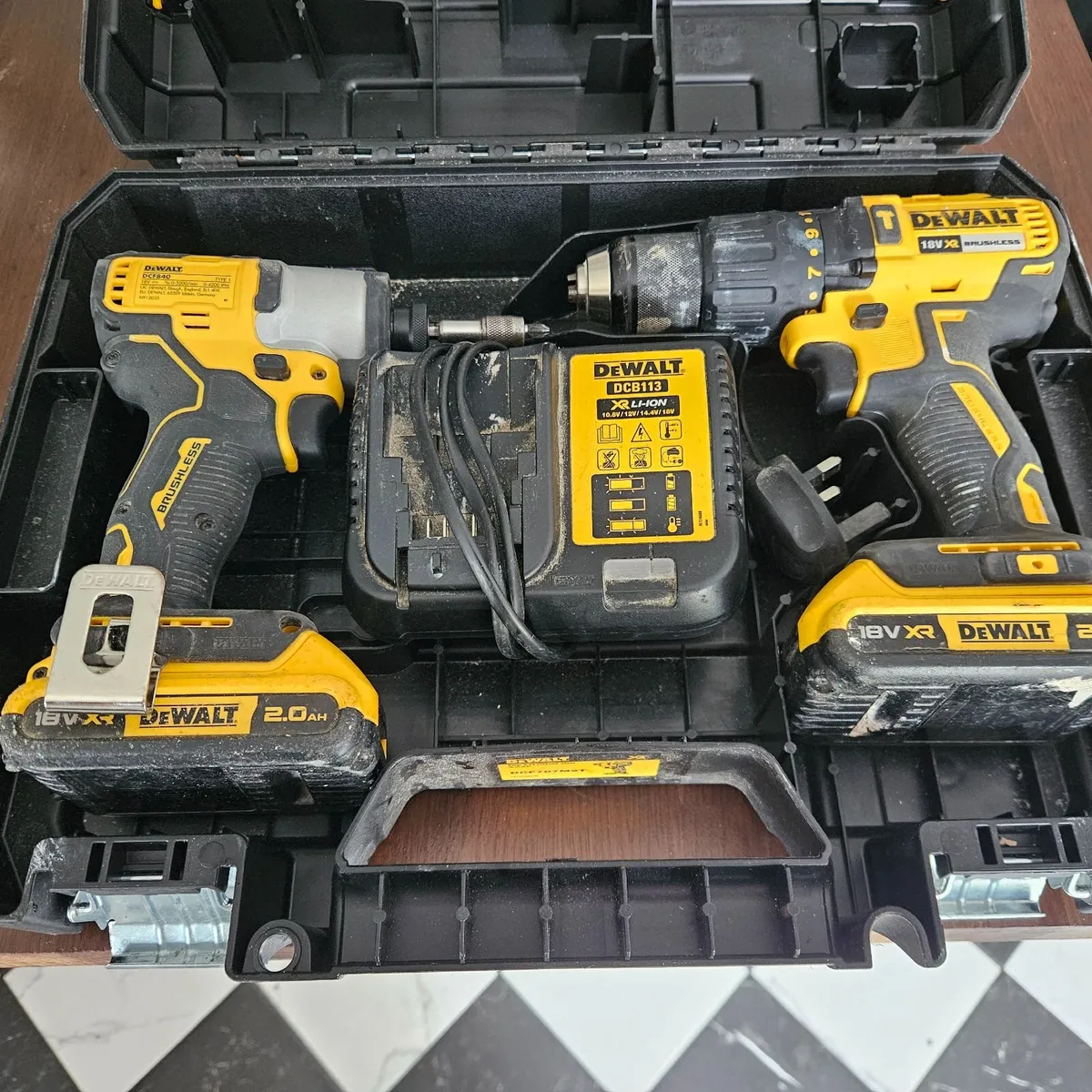 Dewalt impact and combi drills kit - Image 1