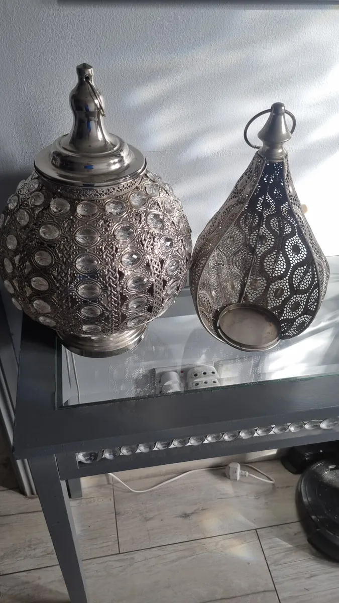 Lamp with matching candle holder