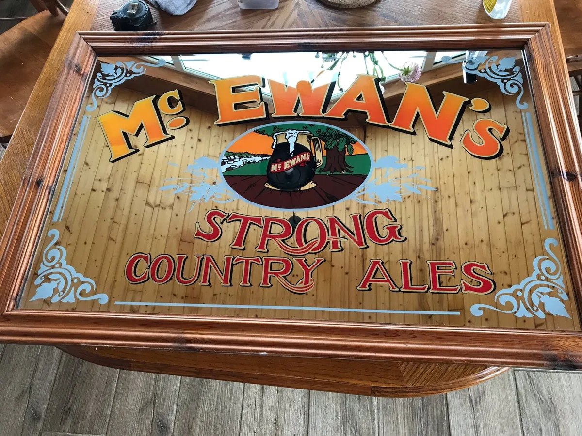 Vintage McEwans Ale Pub Mirror - Image 1