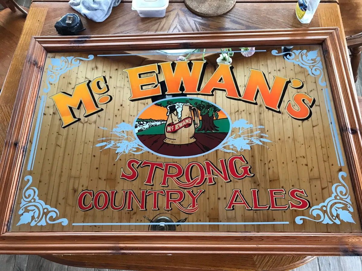 Vintage McEwans Ale Pub Mirror - Image 2