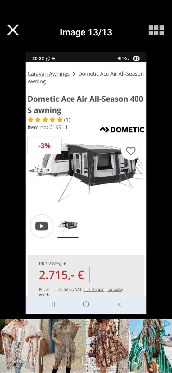 Dometic All Season Caravan Awning - Image 1