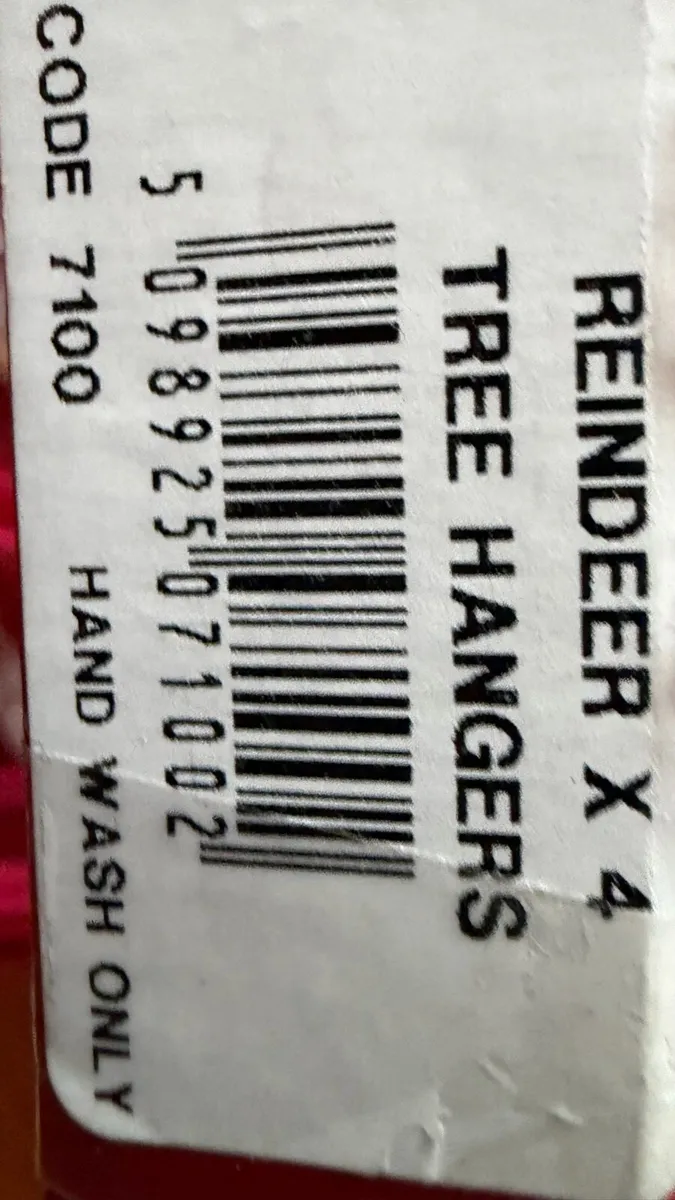 Glass glass reindeer tree decorations - Image 2