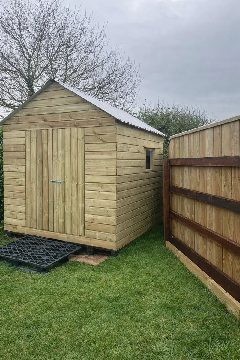 Garden Shed  (Shiplap) 8ft by 8 ft (2.4m by 2.4m) - Image 1