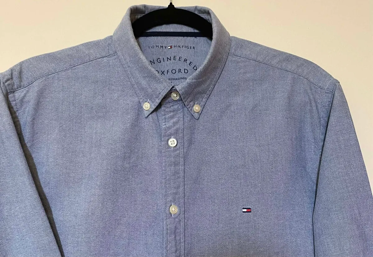 Tommy Hilfiger long sleeve cotton shirt size lge - Image 4