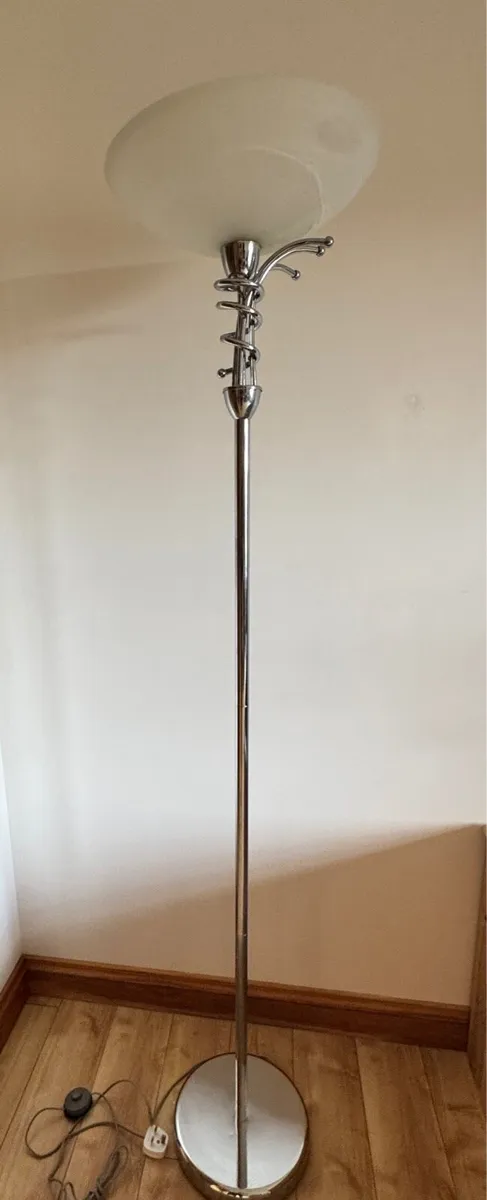 Tall Chrome Floor Lamp - Image 3