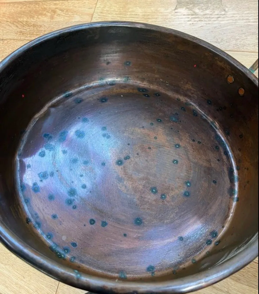 19th Century copper preserve pan - Image 2