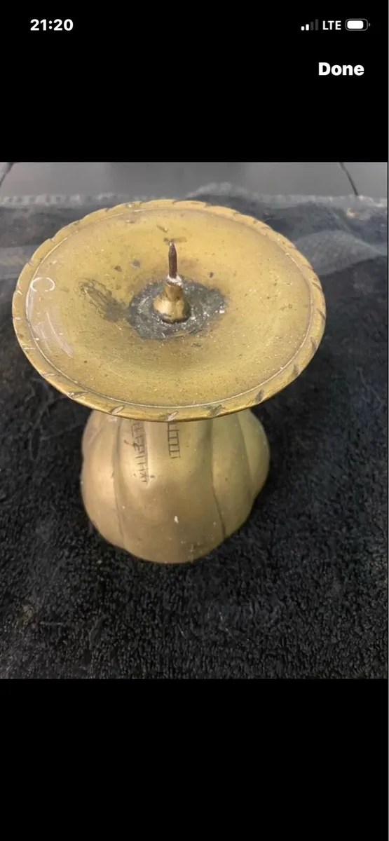 Brass candle stick holder - Image 1