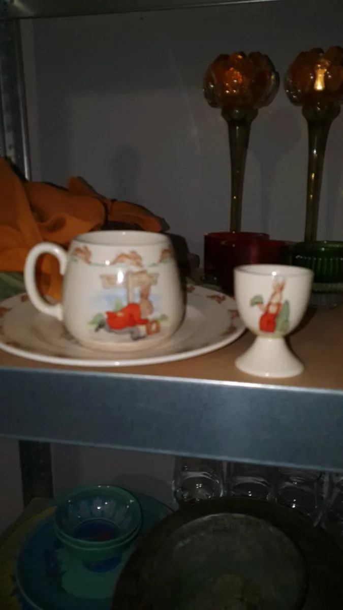 Royal Doulton Bunnykins Set Cup Plate Egg Cup - Image 1