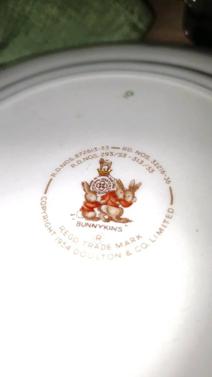 Royal Doulton Bunnykins Set Cup Plate Egg Cup - Image 4