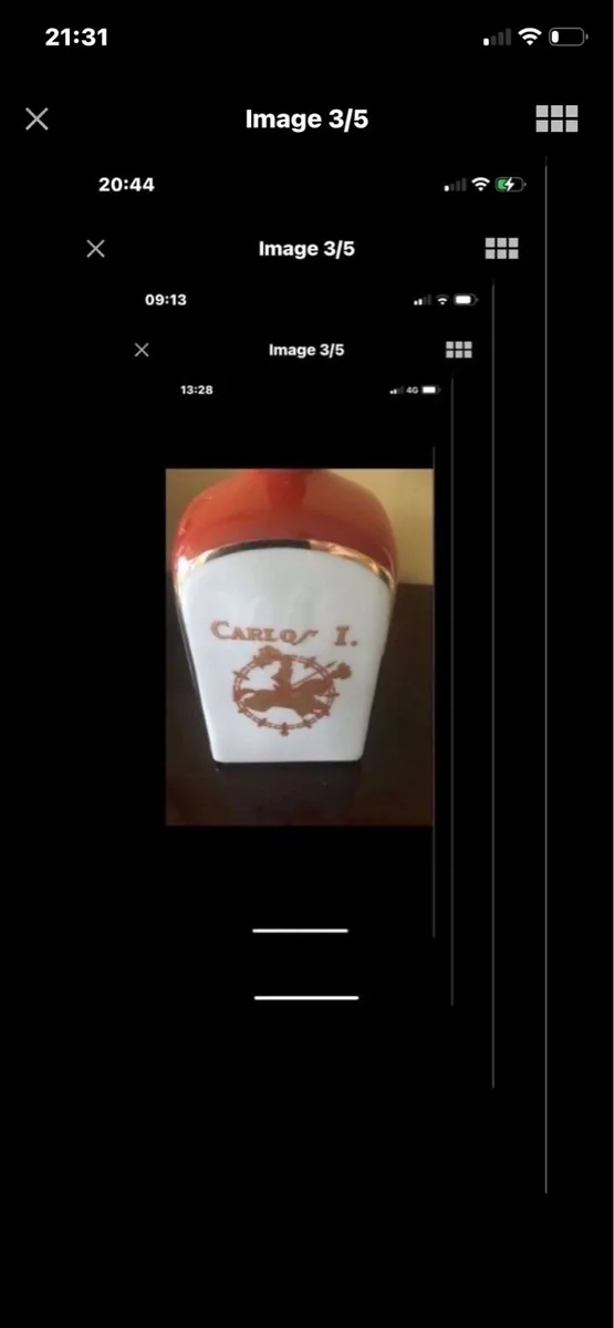 Very Rare Carlos1 Ceramic Decanter - Image 3